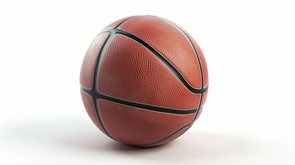 Obraz premium Basketball ball isolated on white background. 3D illustration. clipping path