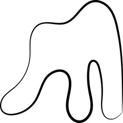 ink outline abstract