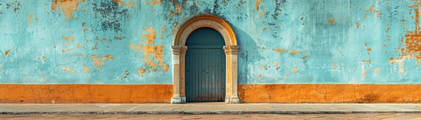 A facade of an Islamic mosque.