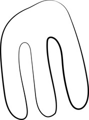 ink outline abstract