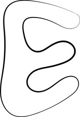 ink outline abstract