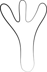 ink outline abstract