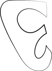 ink outline abstract