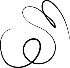 ink outline abstract