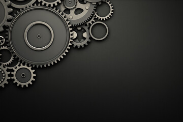 Abstract gear wheel mechanism background, machine and engineering tool equipment technology