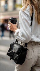 Coffee Break - The Perfectly Prepared Coffee Fictional Character Created By Generative AI. 