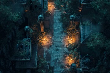 DnD Battlemap battle, map, dungeon, corridor, epic, encounters
