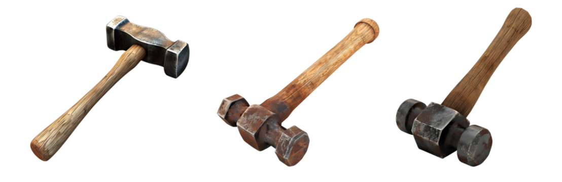 Bundle of Hammer Isolated on transparent background