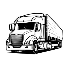 Logo de camion illustration concept de transport