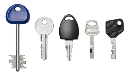 Set of house keys, cut out