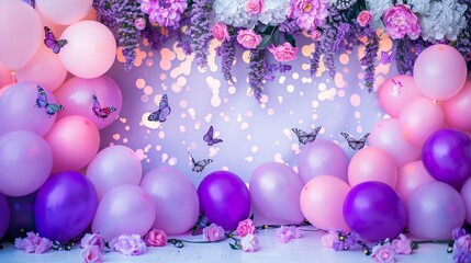Vibrant Backdrop for Birthday Celebrations