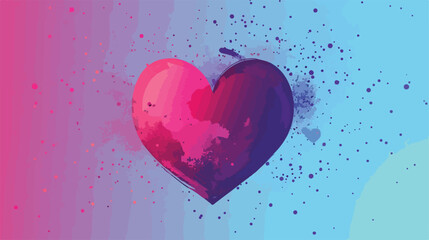 Heart and love Vector illustration. Vector style Vector