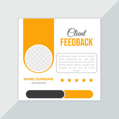 clients testimonial feedback banner set of colorful banners
Customer feedback testimonial web banner