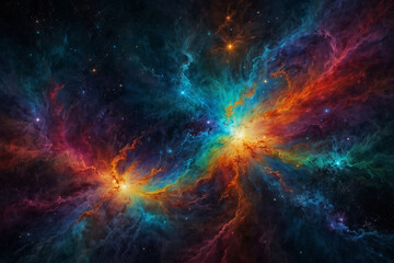 Naklejka premium Abstract Galaxy Background