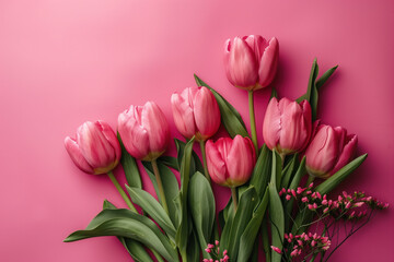 Fototapeta premium Mother's Day Greeting Card, Generative AI