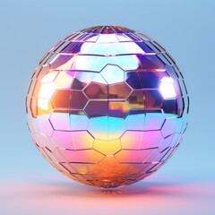 The title of the image is "Disco Ball," which accurately describes the subject of the photo.