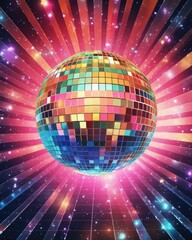 Obraz premium Colorful Disco Ball - Dancing the Night Away