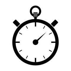 Stopwatch timer icon symbol. Flat vector illustration