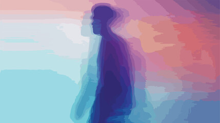 Isolated blurred figure design Vector illustration.
