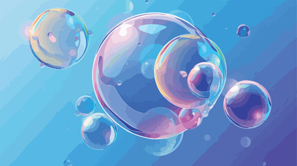 Isolated bubble and computer design Vector illustration