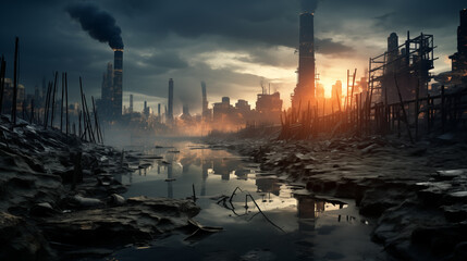 Obraz premium amageddon rough world