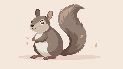 Isolated squirrel cartoon design Vector illustration.