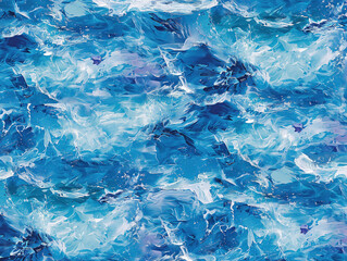A lively backdrop adorned with a repeating pattern of organic ocean photos.