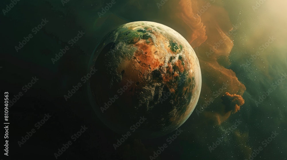 Canvas Prints sci fi digital art depicting a planet in space