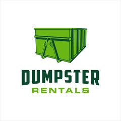 Roll off dumpster rental with a masculine style design