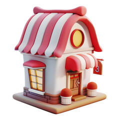 3D toon style shop icon