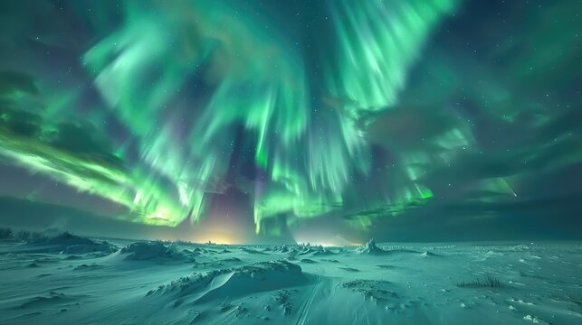 Experience the captivating spectacle of the Aurora Borealis lighting up the sky in Yakutsk Siberia replacing the traditional summer celebration Yhyakh Tuymaady of the Yakut people with a me
