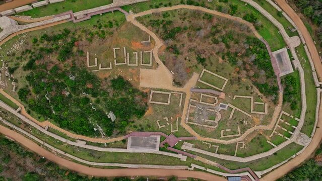 Aerial view of the Aydos Castle