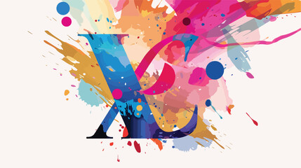 Letter digital design vector illustration eps 10 Vector