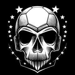 Logo de club de football en noir et blanc