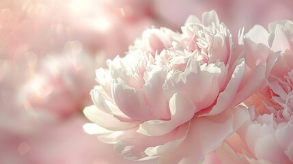 Ethereal Pink Peonies with Soft Bokeh