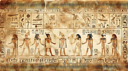 Ancient Egyptian hieroglyphs as part of the natural museum collection are very well described. for the commemoration of International Museum Day as a poster, background