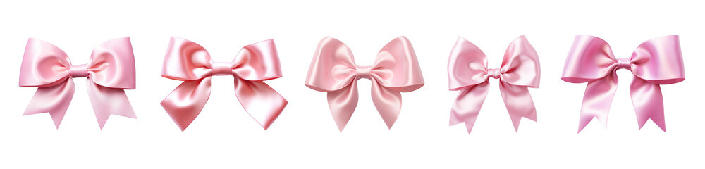 Ribbon png cut out element set