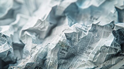 Naklejka premium Blue and white creased paper texture.