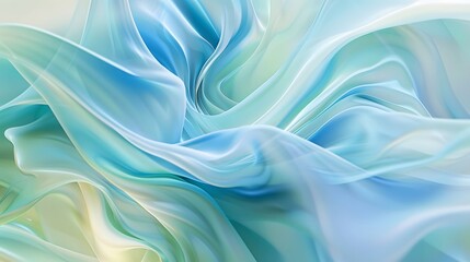 A blue and white fabric with a wave pattern.