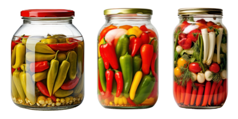 Food jar ketchup plant. png cut out element set