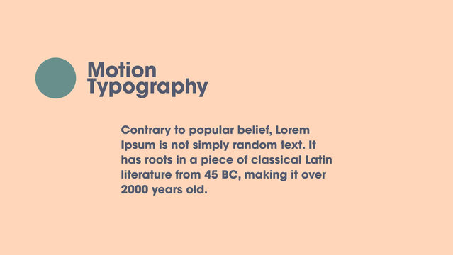 Pure Typography Experience | Animated Titles with Control Panels