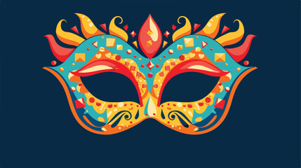 Mask icon. Party festival and carnival theme. Colorfu