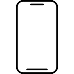 Smartphone flat icon design silhouette illustration on a white background 