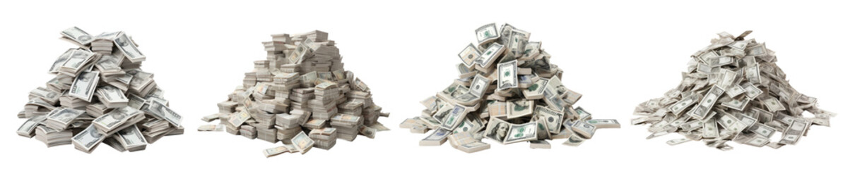 Money png cut out element set