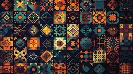 pattern in pixel art style Vector style vector design