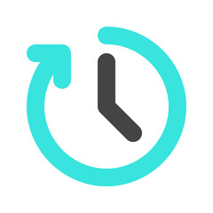 Editable vector nonstop time service hours icon. Part of a big icon set family. Perfect for web and app interfaces, presentations, infographics, etc