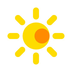 Editable vector sun and moon icon. Part of a big icon set family. Perfect for web and app interfaces, presentations, infographics, etc
