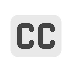 Editable close captioning sign vector icon. Part of a big icon set family. Perfect for web and app interfaces, presentations, infographics, etc