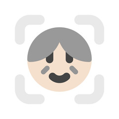 Editable grandparent face vector icon. Part of a big icon set family. Perfect for web and app interfaces, presentations, infographics, etc