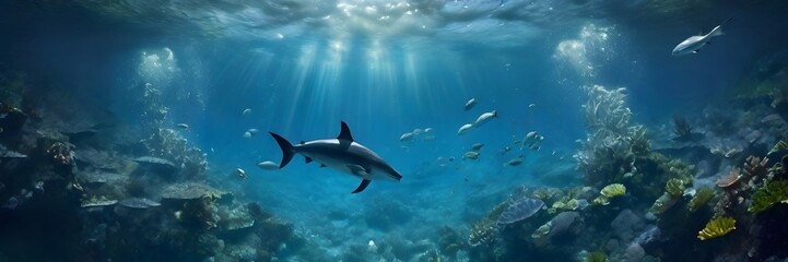 shark in the aquarium